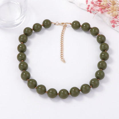 Bohemian Chic Multi-Color Beaded Layered Necklace - Versatile Geometric Design for Effortless Everyday Style