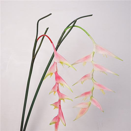 Lifelike Soft Touch Long Stem Artificial Flowers - Gorgeous Orchid & Phoenix Peacock Decor for Home Staging, Hotels, and Display Windows