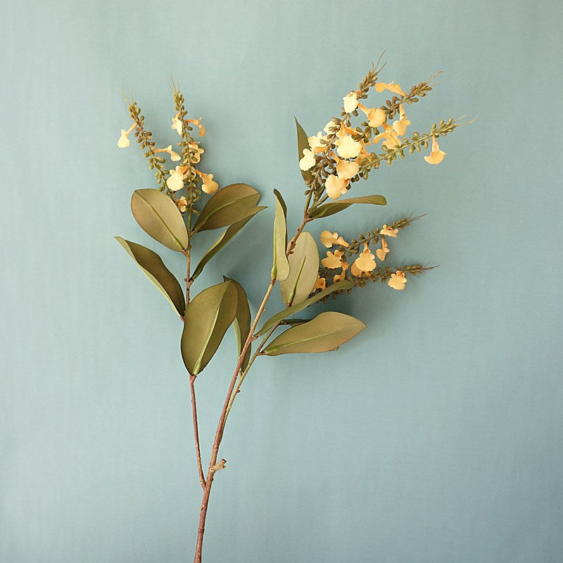 Stunning 3-Prong Red Jasmine Faux Flower Branch – Perfect for Home Decor and Wedding Celebrations