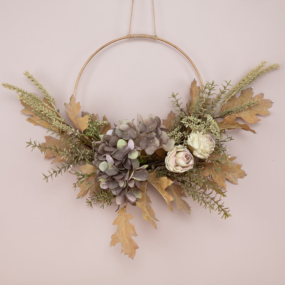 Chic Half-Circle Wall-Mounted Decorative Flowers - Realistic Floral Design for Home Décor, Wedding Bouquets, and Elegant Rose Accents (CF01211)