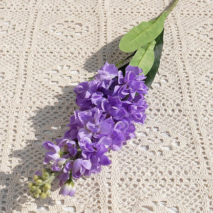 Realistic Purple Violet Single Stem - Charming Artificial Flower for Home Décor, Weddings, and Photography Arrangements