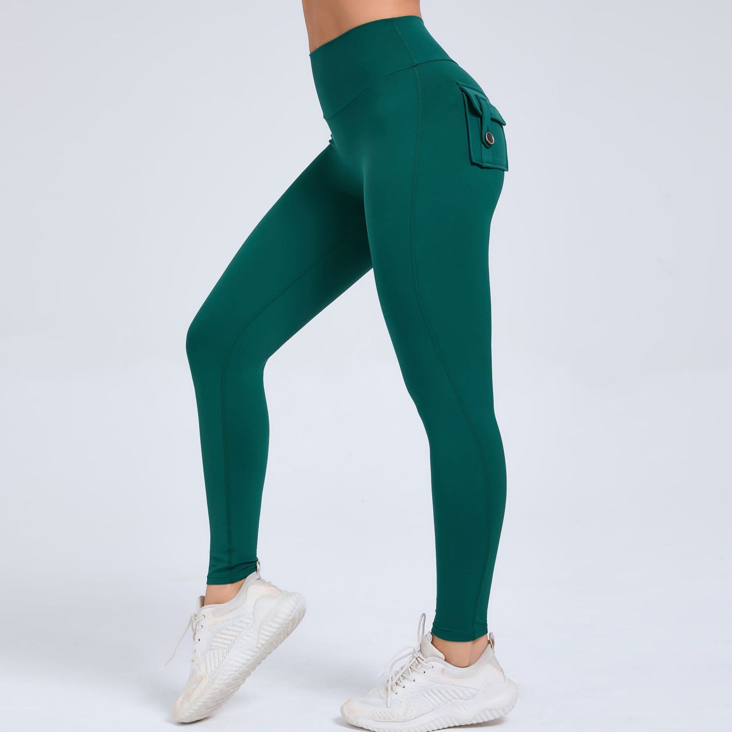 High Waisted Peach Butt Yoga Pants for Women Tight Fitting Pockets Quick Dry for Running and Fitness