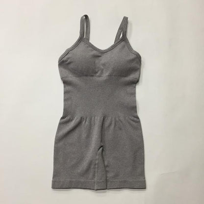 Seamless Knit Yoga Jumpsuit for Women High Waisted Butt Lifting and Comfortable Athleisure Wear with Adjustable Straps for Flexibility and Style