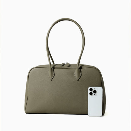 Chic Autumn Winter Luxury Women s Handbag Grain Leather Shoulder Bag Genuine Leather Purse for Fashion Forward Ladies