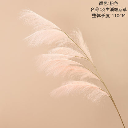 Lifelike Pampas Grass Simulation Flowers for Home Decor - Perfect for Weddings & Special Occasions (Model MW09927)