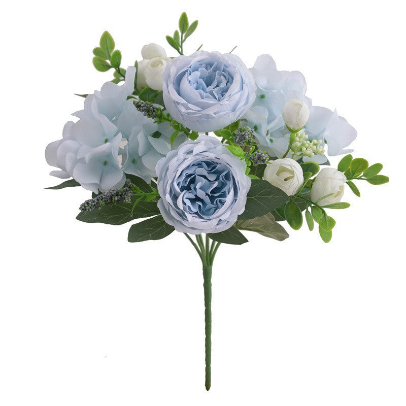 Realistic Faux Flowers for Weddings: Silk Hydrangea Peony Bridal Bouquet and Aisle Decor - Perfect for Rustic Theme Events