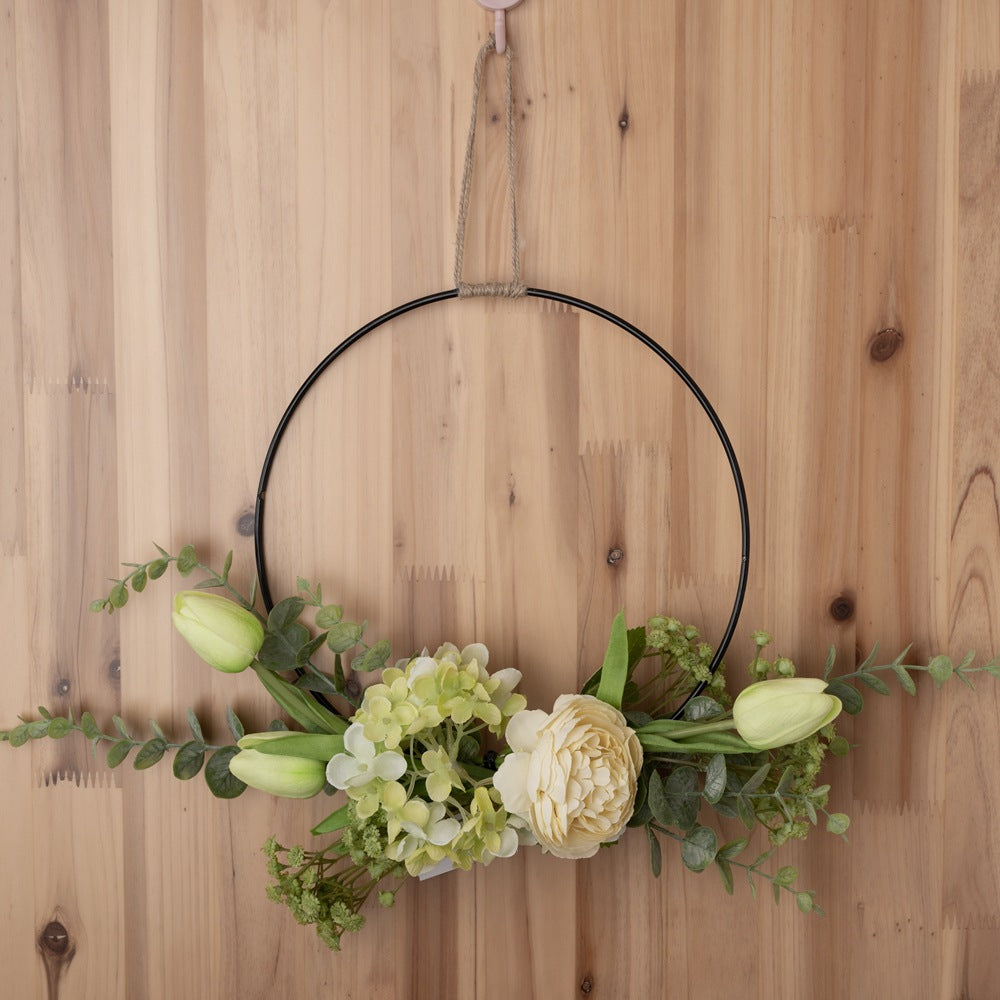 Stunning Faux Floral Arrangement featuring Winnie Peonies and Tulips - Perfect for Home Decor, Bouquets, and Wall Art - CF01068