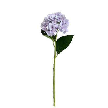 Single Stalk 3D Hydrangea Silk Flower - Realistic Touch, Moisture-Resistant Faux Floral for Elegant Hotel Wedding Decorations, Perfect Photo Props