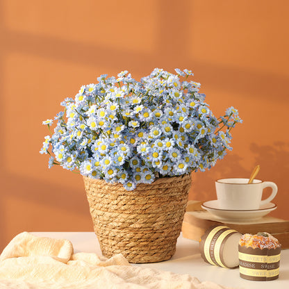 Charming Fresh Daisy Bouquet - Realistic Dutch and Persian Daisy Artificial Flowers for Living Room Decor, Photography Props, and Home Accents