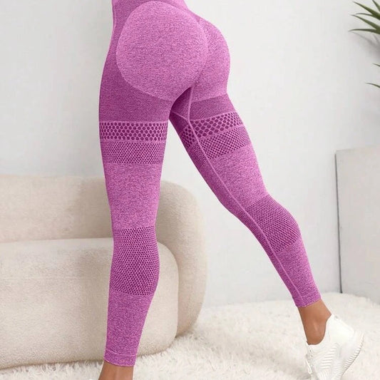 8 Color Seamless Hollow Out High Waist Leggings for Women Sculpting Butt Lifting Workout Pants for Running and Yoga