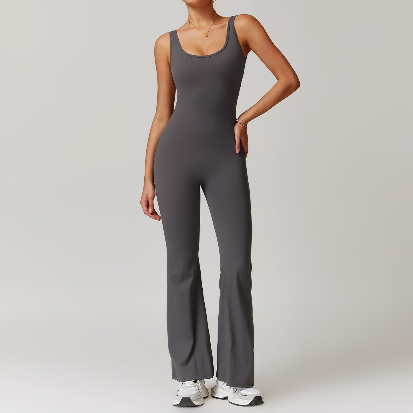 Versatile Multi Pocket Yoga Jumpsuit All in One Activewear for Enhanced Comfort and Flexibility Style 8902