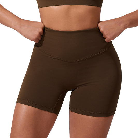 High Waisted Cloud Sensation Yoga Shorts Sculpting Butt Lifting Design Breathable Stretchable for Comfort in Running and Fitness Workouts