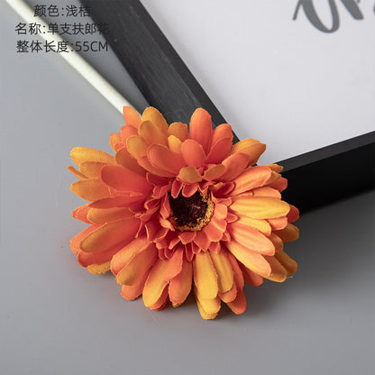 Realistic Sunflower Faux Flowers - Stunning Gerbera Daisies for Home Décor | Vibrant Artificial Plants for Lasting Beauty and Elegance