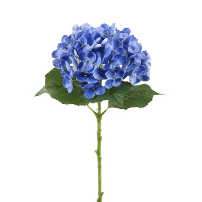 Realistic Small Branch Hand-Finished Hydrangea Stem - Elegant Faux Floral Arrangement for Home Decor, Photography Props, and Living Room Accents