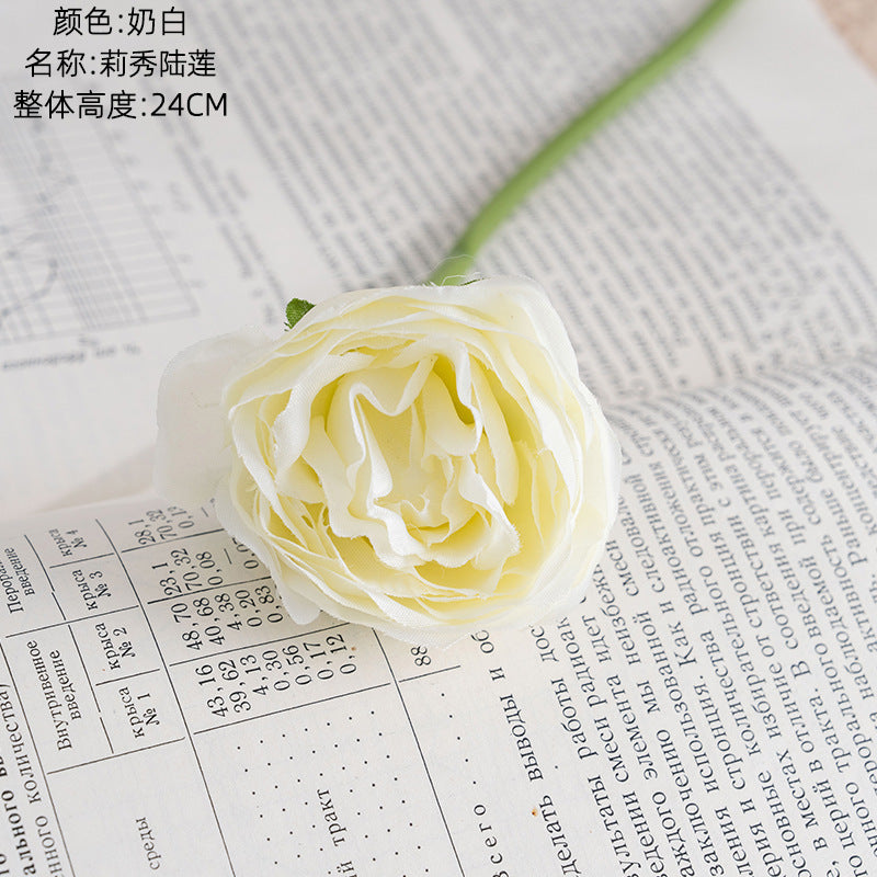 Beautiful Artificial Rose Bouquet for Weddings and Home Decor - Lixiu Luxury Faux Flower Wall Arrangement INSPJ1011