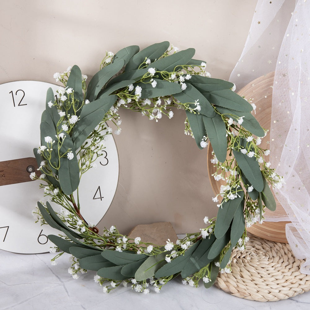 Stunning Starry Eucalyptus Leaf Artificial Flower Bouquet - Perfect for Home Decor, Weddings, & Wall Hangings - CF01130