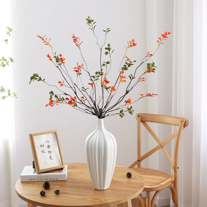 Realistic Mini Autumn Leaves and Long Branches - Versatile Spring Rain Decor for Weddings, Outdoor Spaces, and Home Entryways