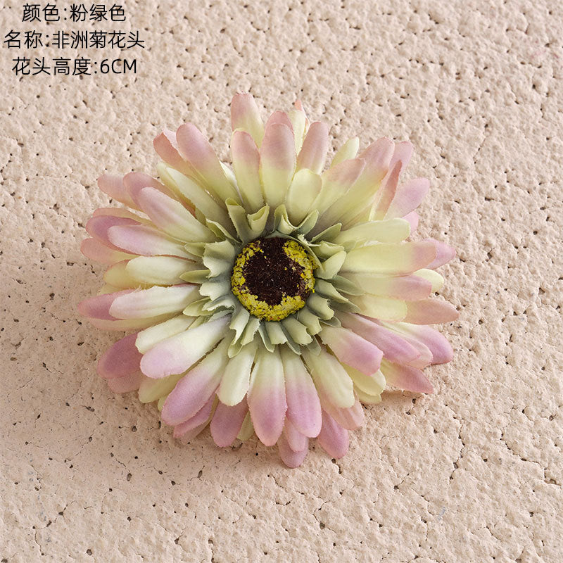 Realistic African Daisy Artificial Flower Heads for Elegant Home Decor – Perfect for Weddings & Bouquets | Stunning Wall Plants | Model DY1-3338