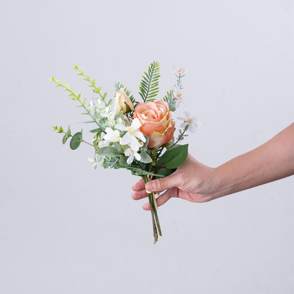 Lina Rose Eucalyptus Faux Floral Wedding Bouquet - Elegant Handheld Arrangement and Wall Decoration CF01260, Perfect for Weddings and Home Decor