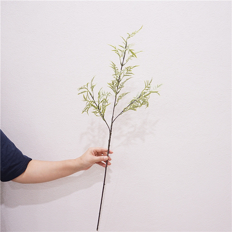 Realistic Scandinavian Faux Fern Leaf Stem – Soft Touch Plastic Greenery for Home Decor and Floral Arrangements