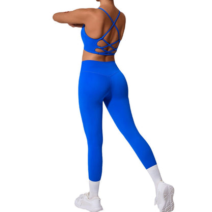 Fall and Winter Shock Absorbing Yoga Suit Set Quick Dry Tight Fitting Two Piece Fitness Outfit for Comfort and Performance