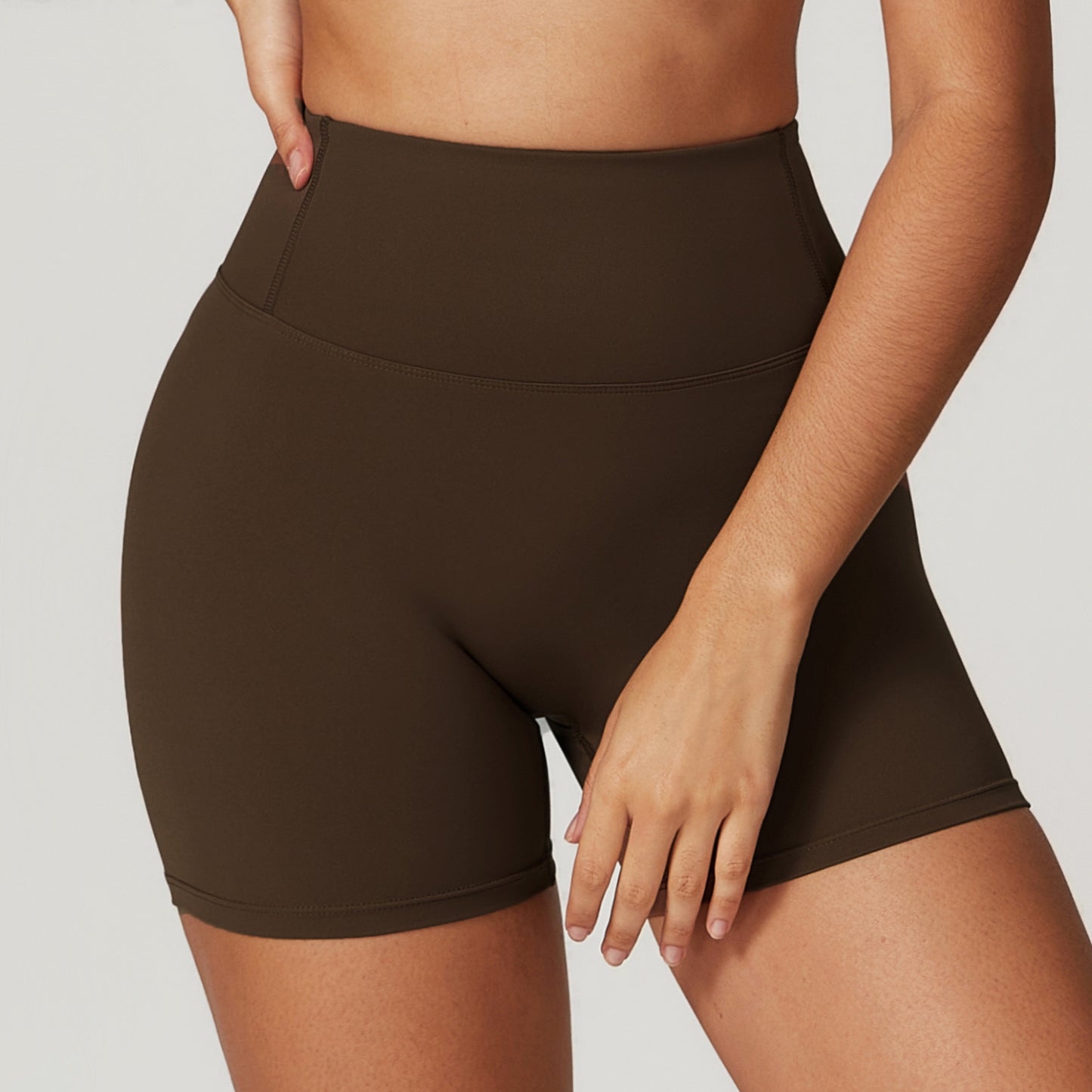 High Waisted Cloud Feel Yoga Shorts for Women Tummy Control Butt Lifting and for Running and Fitness Activities Style 8047