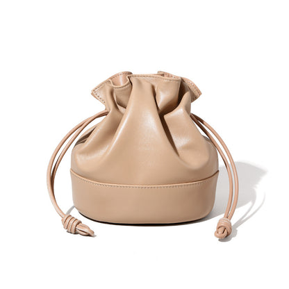 High Quality Drawstring Leather Cloud Bag and Functional Genuine Leather Shoulder Bag with Large Capacity Ideal for Everyday Use