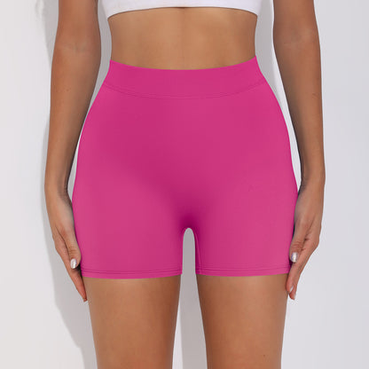 High Waisted Elastic Fleece Yoga Shorts for Women Butt Lifting Tummy Control and for Running and Fitness Workouts