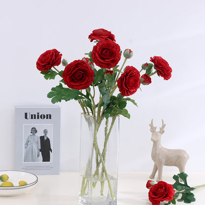 Luxurious Faux Lotus & Peony Artificial Flowers - Hydrating Feel with Two Stunning Heads for Home and Living Room Décor