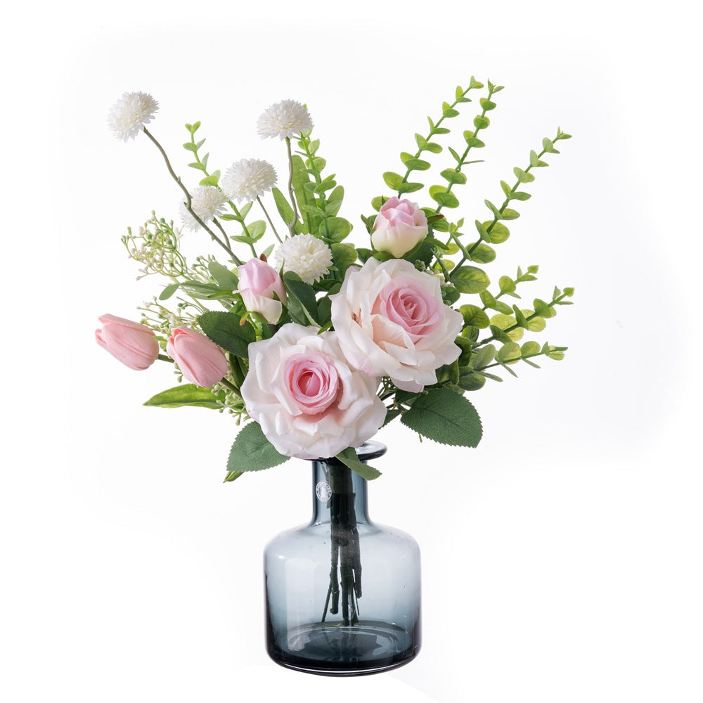 Charming Faux Floral Arrangement for Home Décor – Perfect for Weddings, Bouquets, Wall Decorations & More – CF01182A