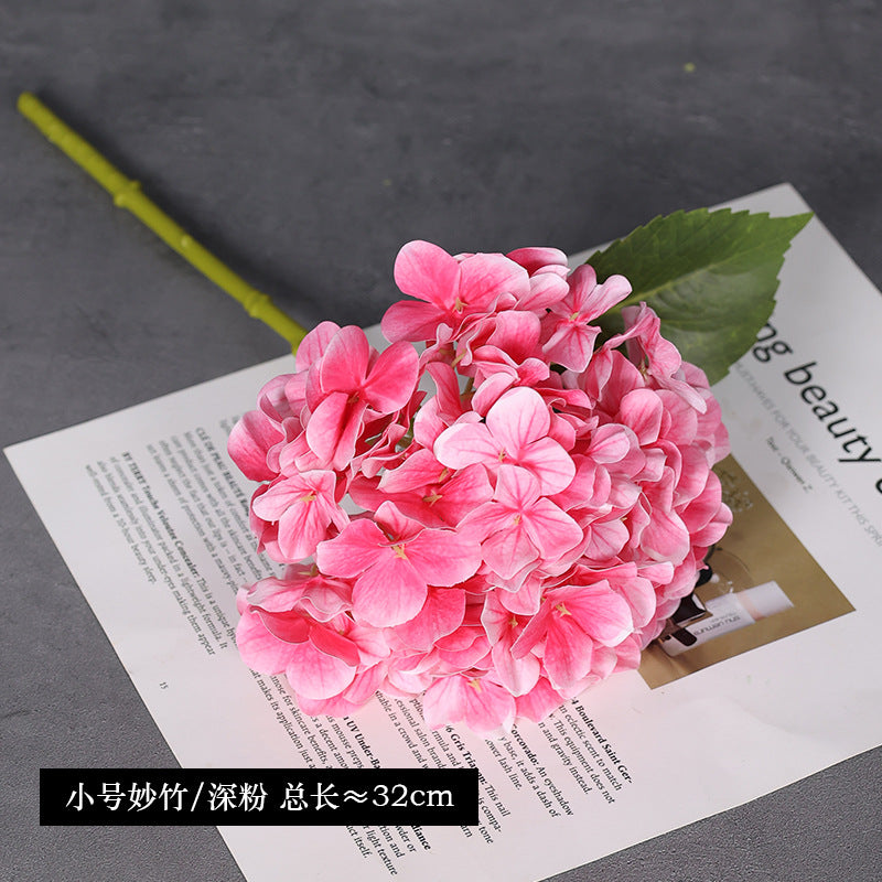 Elegant Faux Hydrangea Bouquet with High-Quality Petals – Perfect for Home Décor, Weddings, and Event Decorations