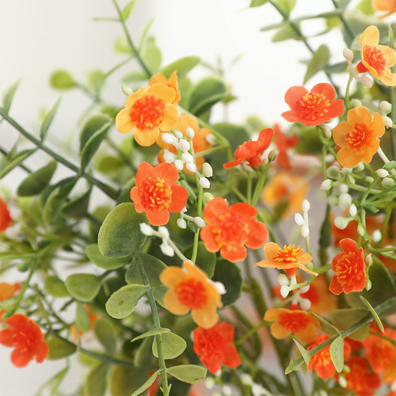 Beautiful Faux Flower Wedding Bouquet with Eucalyptus Leaves - Perfect for Weddings, Home Decor, and Living Room Centerpieces