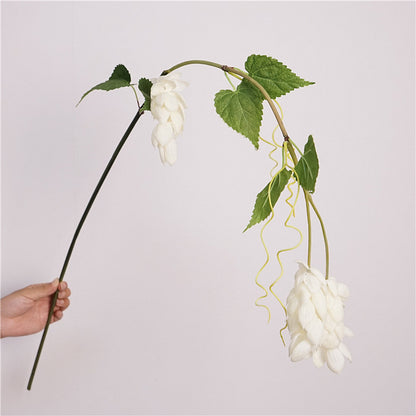 High-Quality Soft Foam Climbing Ivy Hops Simulation Flower Vine Plant - Perfect for Home Decor, Photography Props, and Rustic Aesthetic Enhancements