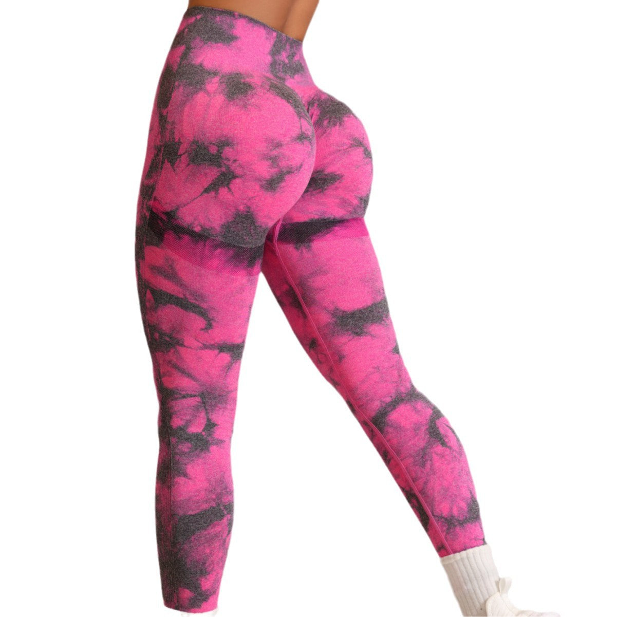 High Waisted Seamless Tie Dye Yoga Pants for Outdoor Fitness Boost Your with Stretchy Form Fitting Gym Leggings