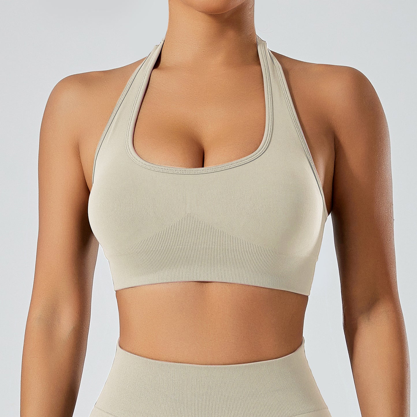 Summer Chic U Back Neckline Sports Bra for Running Fitness and Yoga Supportive and Breathable Activewear