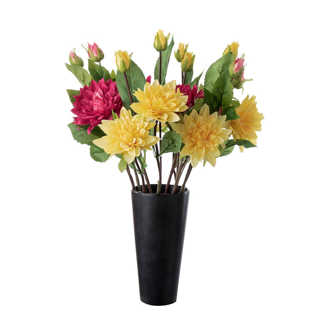 Realistic Single Stem Dahlia Artificial Flower - Perfect for Weddings, Home Decor, and Special Events | MW40356