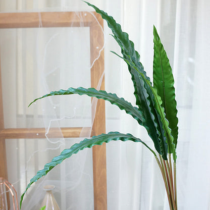 6-Piece Faux Nest Fern Leaves for Home Decor – Perfect for Wedding Photography Props, Floral Arrangements, and Greenery Decoration