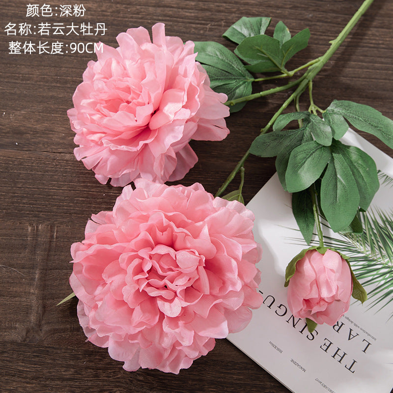 Luxurious Faux Large Peony Flower Arrangement for Home Décor – Ideal for Weddings and Celebrations (Model MW11222)