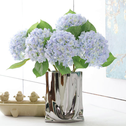 Elegant Single Stem 3D Faux Hydrangea Flower for Home Decor - Perfect for Weddings, Events, and Living Rooms - Luxurious Handcrafted Decoration