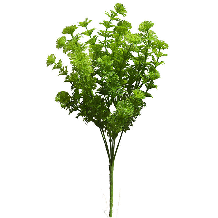 Realistic Faux Six-Head Money Plant - Beautiful Artificial Greenery for Home Décor, Photography Props, and Wall Decorations