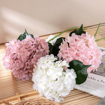 Realistic Hydrangea Floral Arrangement for Home Décor - Perfect for Weddings & Events,  Quality Faux Flowers with a Soft Touch (Model MW96001)