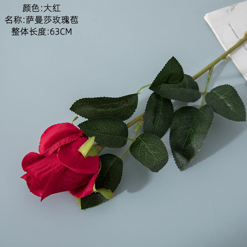 Lifelike Long-Stemmed Artificial Roses for Home Decor - Perfect for Weddings, Bouquets, Aisle Decorations & Wall Accents (Model MW41106)