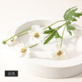 Realistic Single-Stem Daisy Faux Flower - Fresh Wild Daisy Home Decor & Wedding Bouquet Accessory for Stylish Celebrations