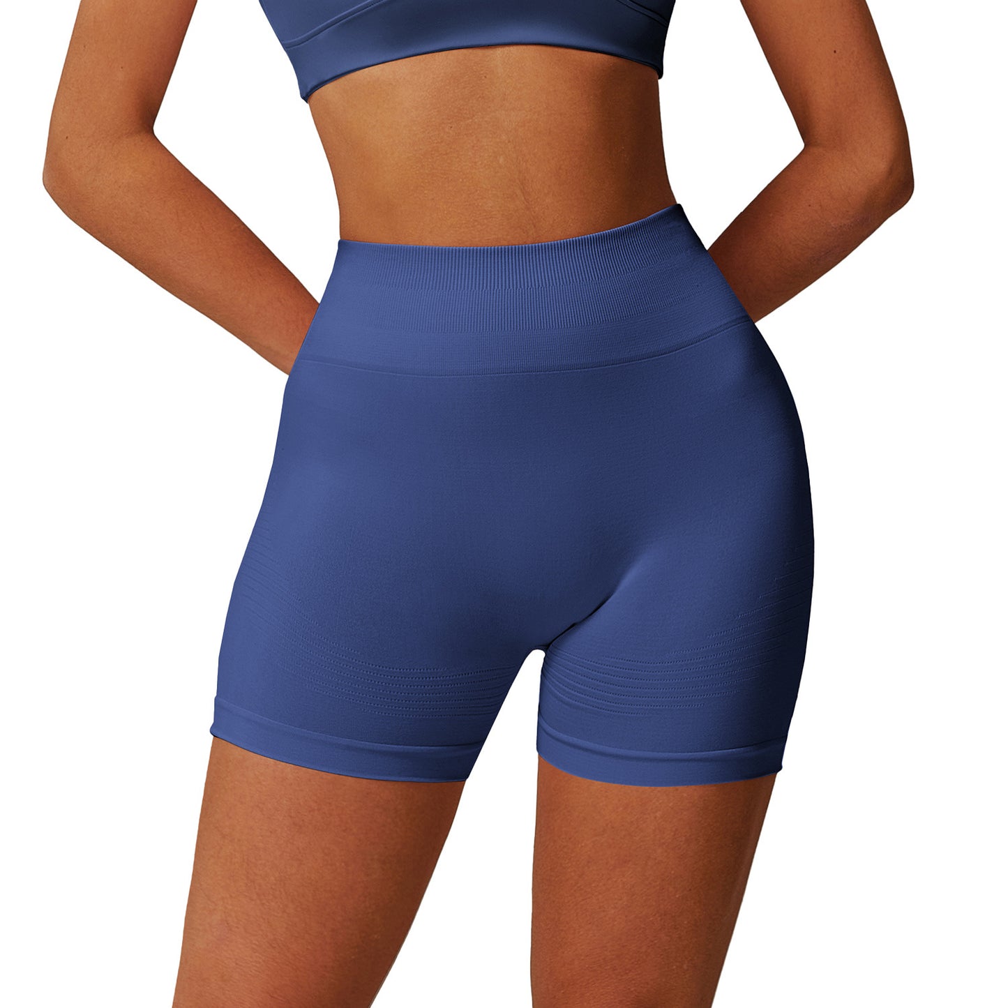 Seamless High Waisted Yoga Shorts for Women Peach Lift Fitness Bottoms for Outdoor Running and Workouts Model 7725