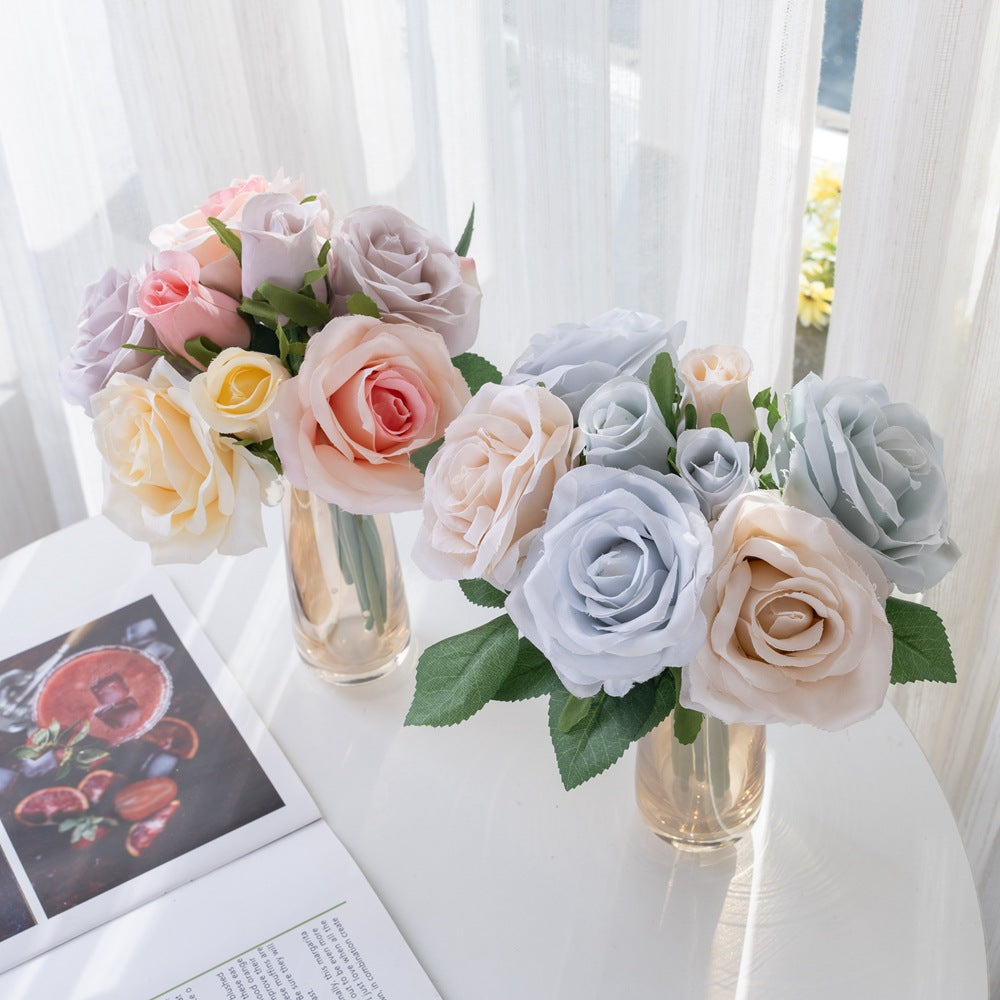 Stunning 8-Piece Rose Bouquet for Home Decor | Perfect for Weddings, Bouquets, Aisle Decorations, and Floral Wall Displays - DY1-1893