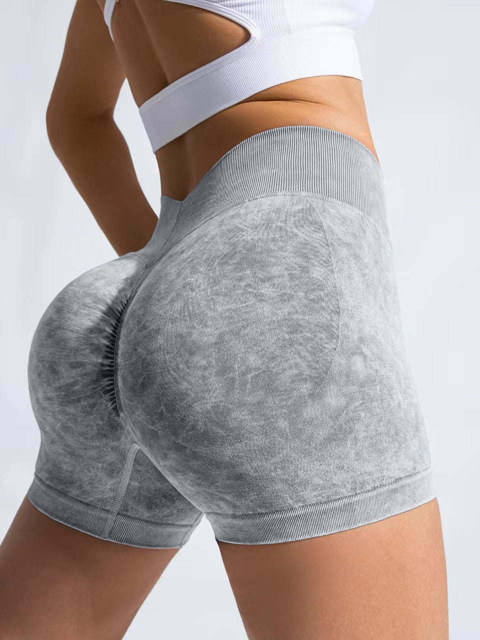 High Waisted Quick Dry Breathable Yoga Shorts for Women Figure Flattering V Waist Design for Running Fitness and Everyday Active Wear