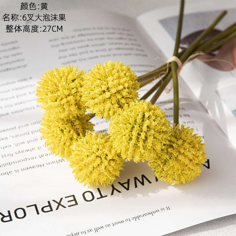 Realistic Foam Fruit Simulation Flowers - Lifelike Green Plants for Wedding Decorations, Home Decor, and Special Events - MW25590