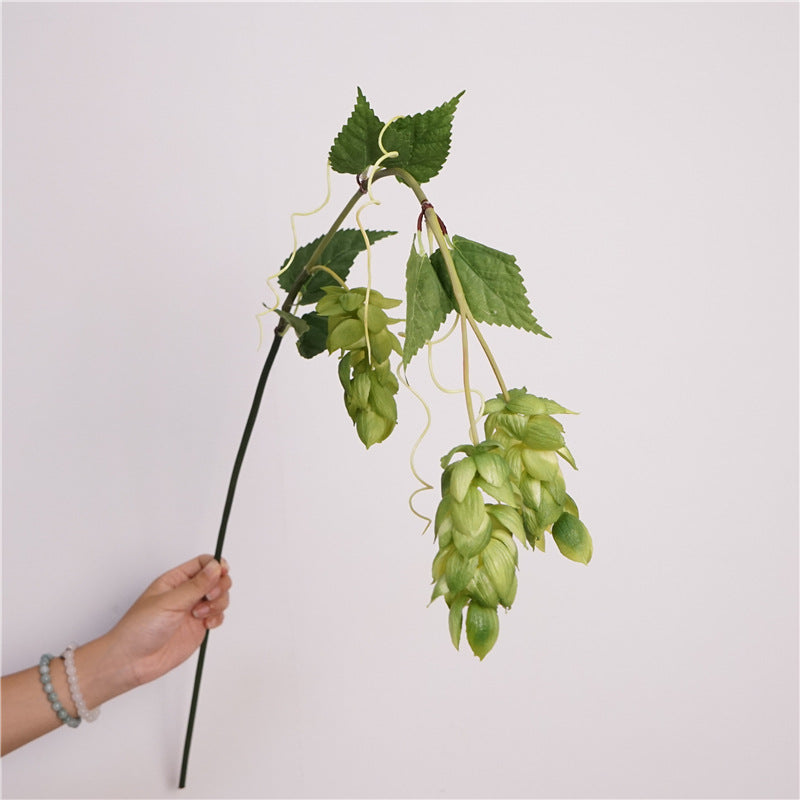 High-Quality Soft Foam Climbing Ivy Hops Simulation Flower Vine Plant - Perfect for Home Decor, Photography Props, and Rustic Aesthetic Enhancements