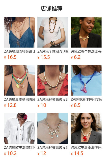 Bohemian Handcrafted Colorful Triple-Strand Red String Necklace with Alloy Charms - Versatile Casual Jewelry for Every Occasion