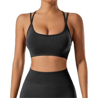 Seamless High Impact Yoga Sports Bra for Women Supportive and for Running Gym Workouts